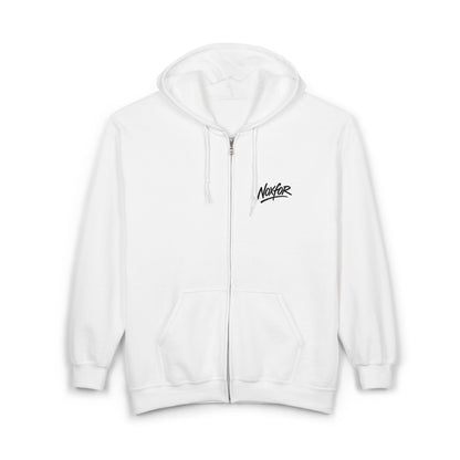 Zip Hoodie mit Logo-Stickerei