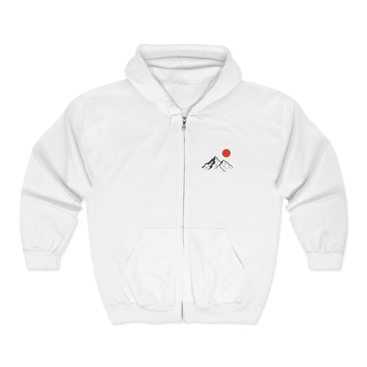 Mountain Sunrise Zip Hoodie