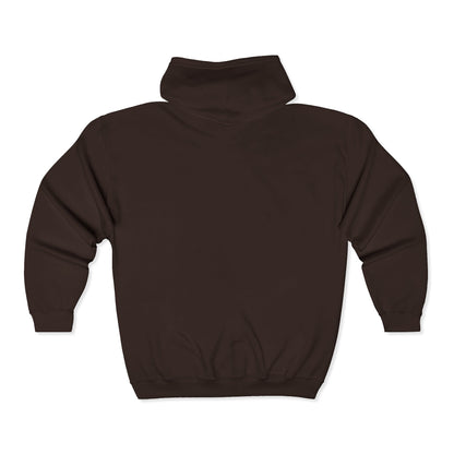 Zip Hoodie mit Logo-Stickerei