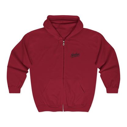 Zip Hoodie mit Logo-Stickerei
