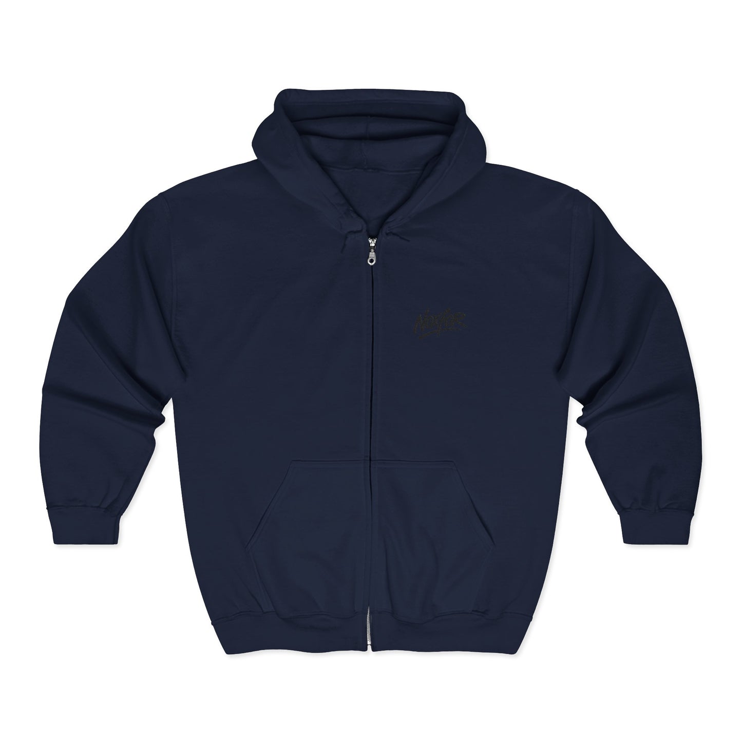 Zip Hoodie mit Logo-Stickerei