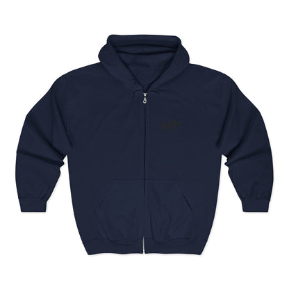 Zip Hoodie mit Logo-Stickerei