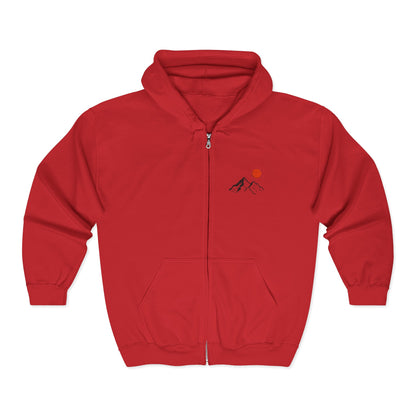 Mountain Sunrise Zip Hoodie