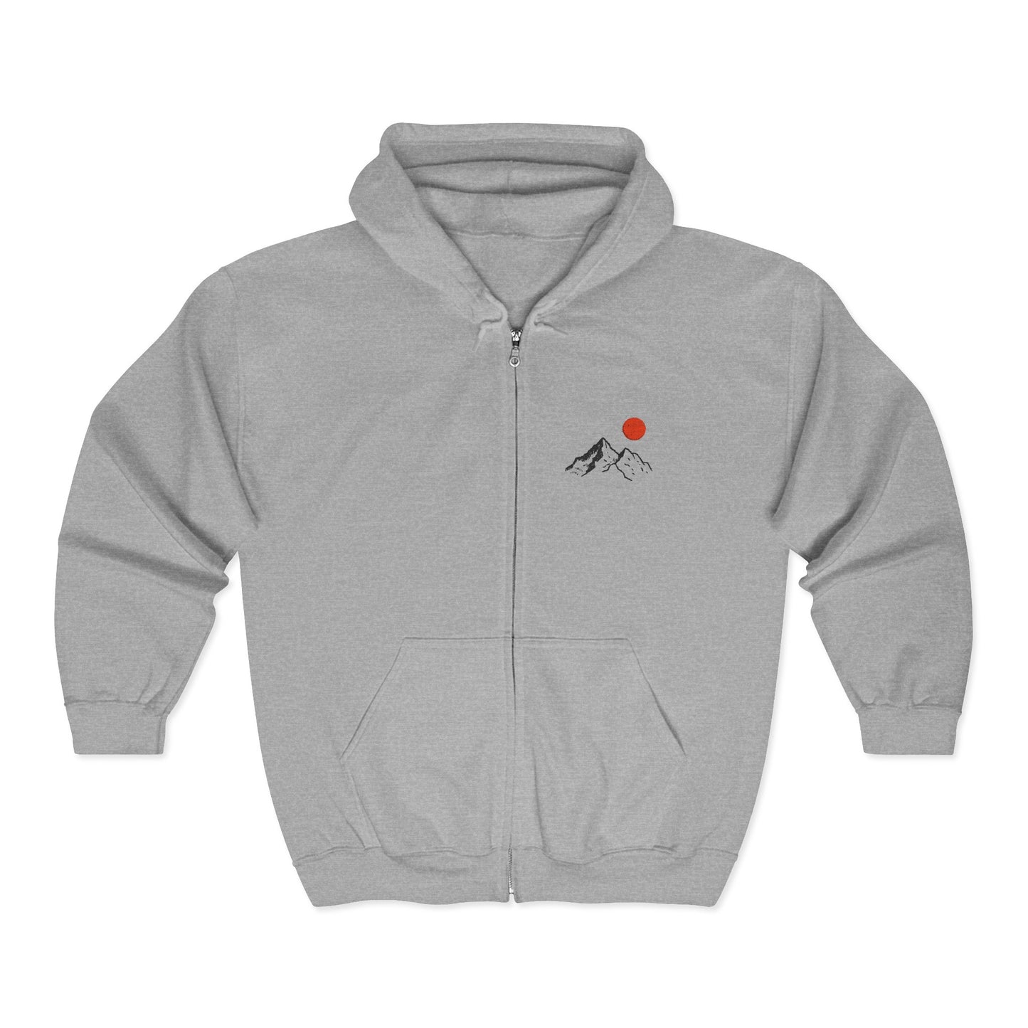 Mountain Sunrise Zip Hoodie