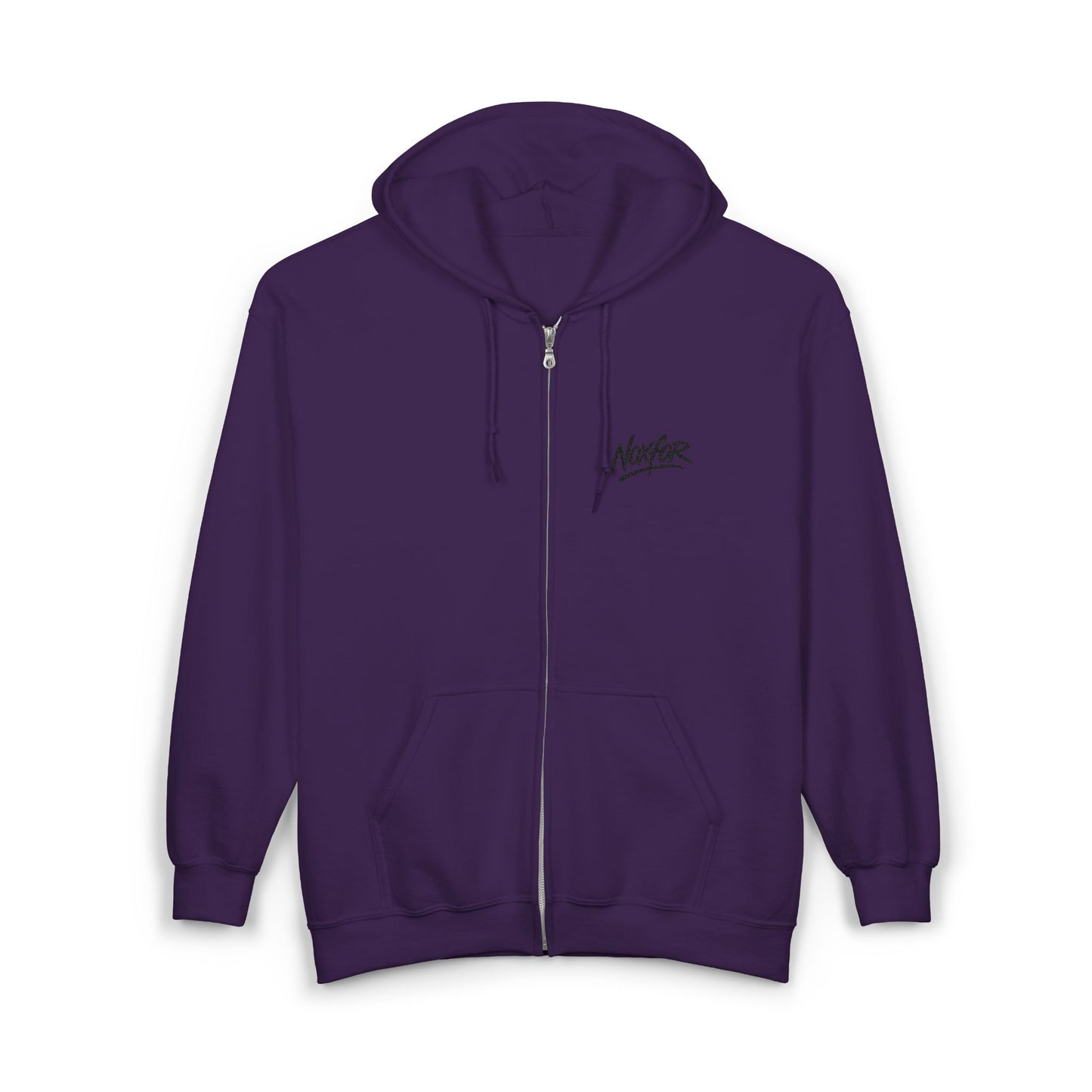 Zip Hoodie mit Logo-Stickerei
