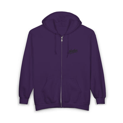 Zip Hoodie mit Logo-Stickerei