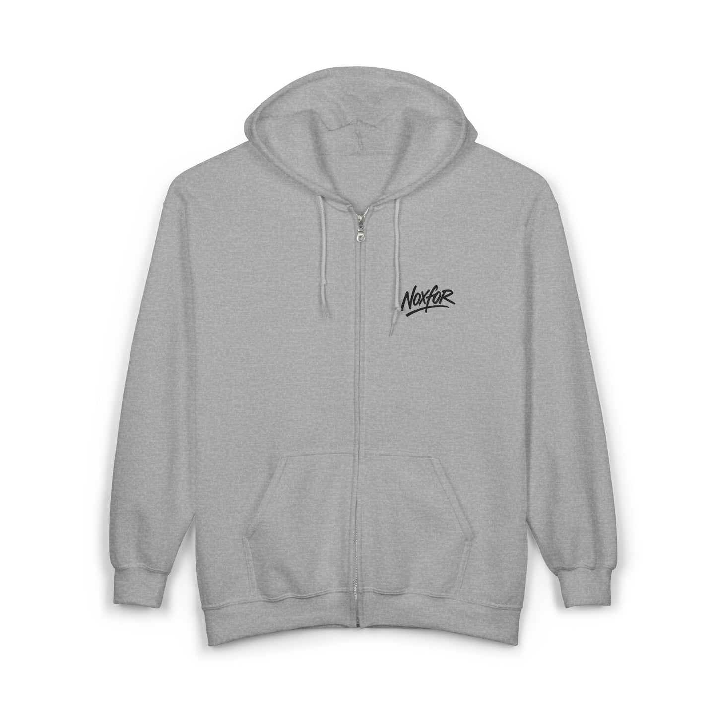 Zip Hoodie mit Logo-Stickerei